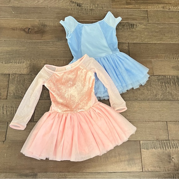 BLOCH Mirella Ballet Leotards Lot Bundle 6X/7 Pink Blue Girls Kids Dance Uniform - Picture 2 of 8
